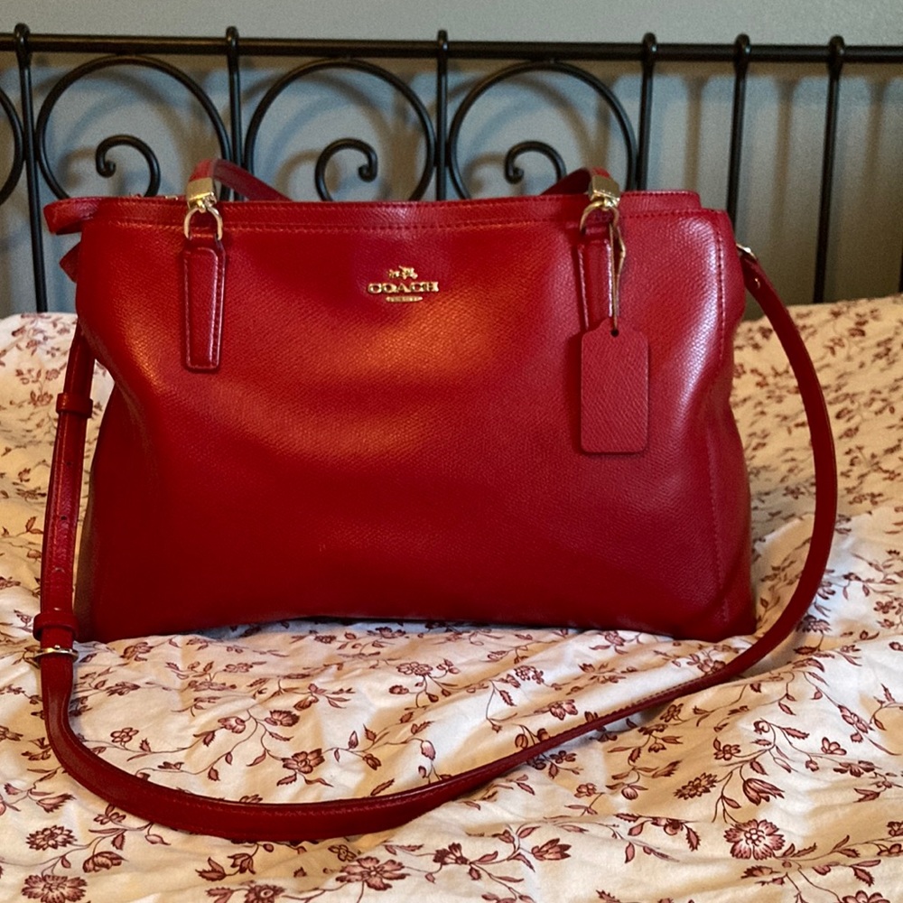 Red Coach Bag